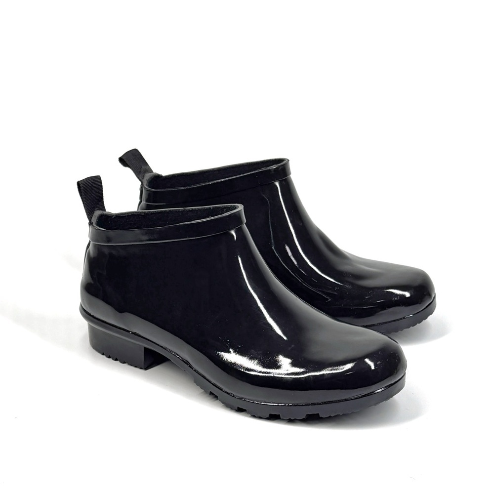 Nomad Drip Rubber Ankle Rain Boots Black Size 6